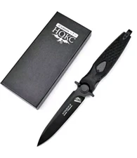 HOKC Condor 2 Black Tactical Folding Knife 5" Blade