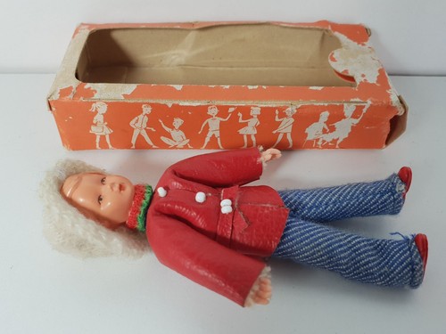 CACO house doll Biege Puppchen Made in Germany poupée jouet vintage toy 60s RARE - Picture 5 of 10