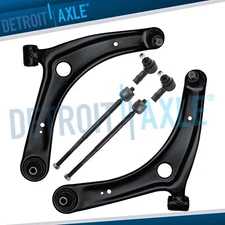 Front Lower Control Arms + Tie Rod Ends for 2009-17 Mitsubishi Lancer Outlander