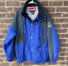 2002 Olympics Coat Salt Lake Paralympics Vintage Blue Marker Ski Jacket XLarge