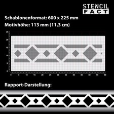 Mäander-Bordüren-Schablone 'Greek' – B1B29 – Aus Kunststoff, Für Kreative Wandgestaltung – Made In Germany Mäander-Bordüren-Schablone 'Greek' – B1B29 – Aus Kunststoff, Für Kreative Wandgestaltung – Made In Germany