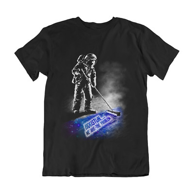 T-Shirt Klimawandel - Houston We Are The Problem - Herren Damen Bio-Geschenk