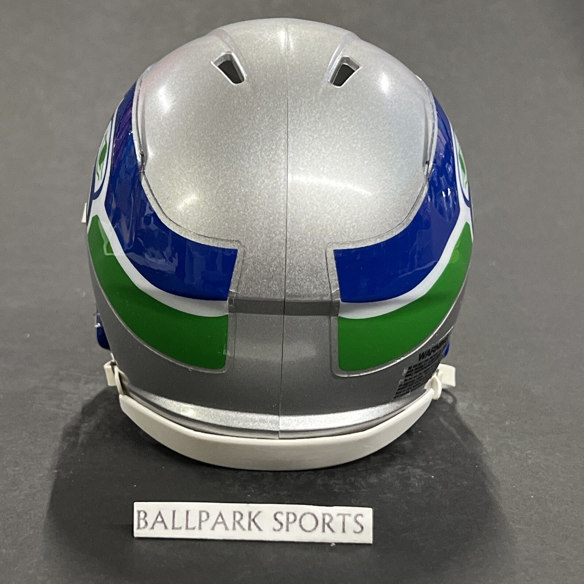 Mini Casco Seattle Seahawks 1983-2001 Riddell - Edizione Throwback Da Collezione