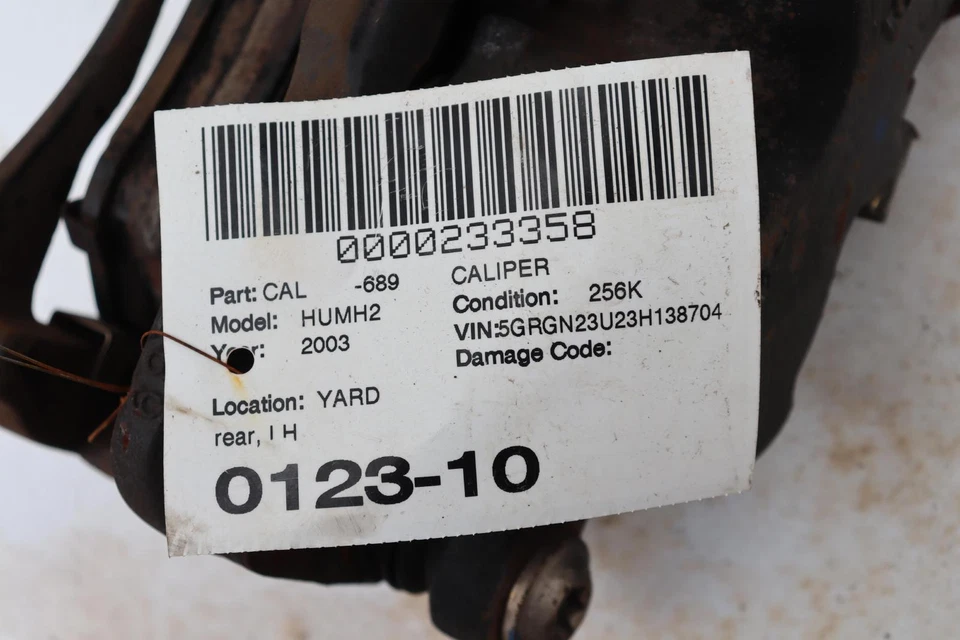 Pinza de freno trasera izquierda del lado del conductor Hummer H2 2003-2009 con manguera OEM Foto 3 de 3