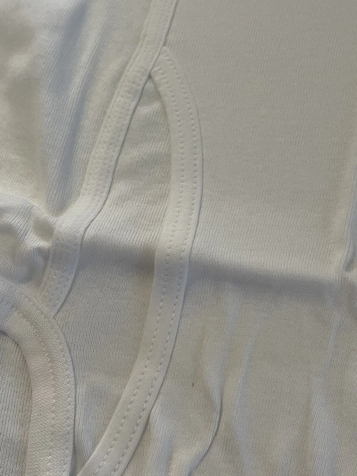 Винтажные белые хлопковые трусы Beverly Hills Polo Club 3XL плотные белые новые из старых запасов трудно найти 90-е - Изображение 3 из 4