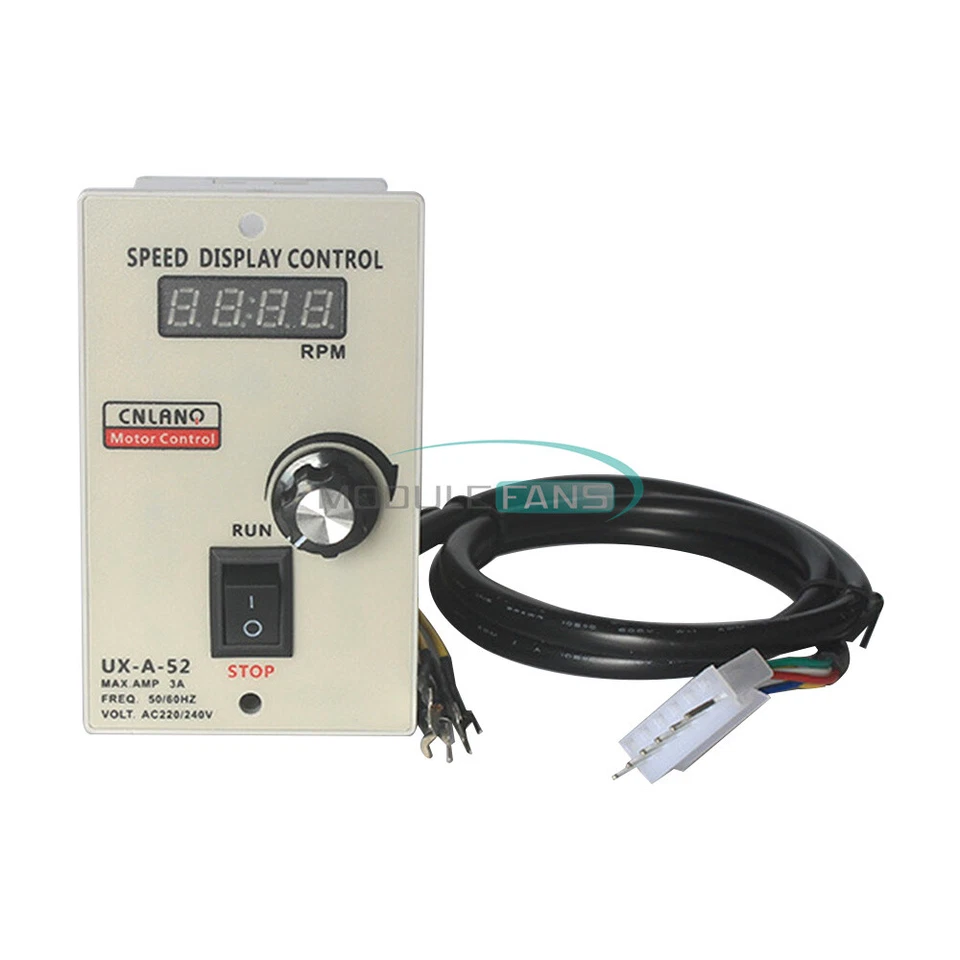 400W AC 220V Motor Speed UX 52 Pinpoint Regulator Controller Forward & Backward - Image 3 of 4