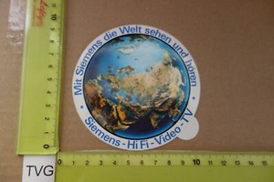 Alter Aufkleber HiFi Audio Tuning Tape TV AutoRadio Lautsprecher SIEMENS