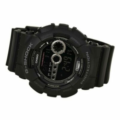 Casio GD100-1B Men's G-Shock World Timer Black Resin Digital Dial