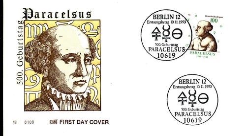 PARACELSUS PHYSICIAN HEALTH MEDICINE 1993 GERMANY FDC