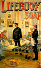 Postcard Lifebuoy Soap For Saving Life Detergent Army Nursing Service Military
