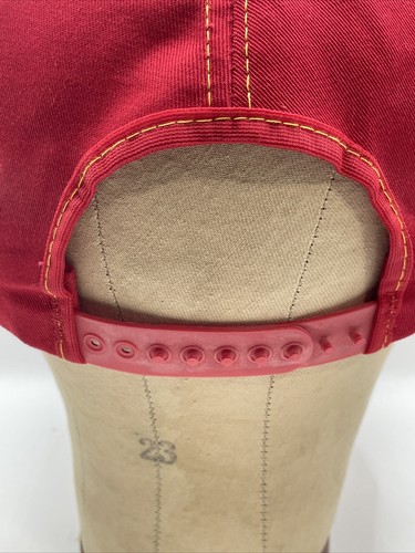 Vintage 80s PIERCE Manufacturing Fire Truck Snapback Trucker Hat Braided Mesh - Picture 5 of 13