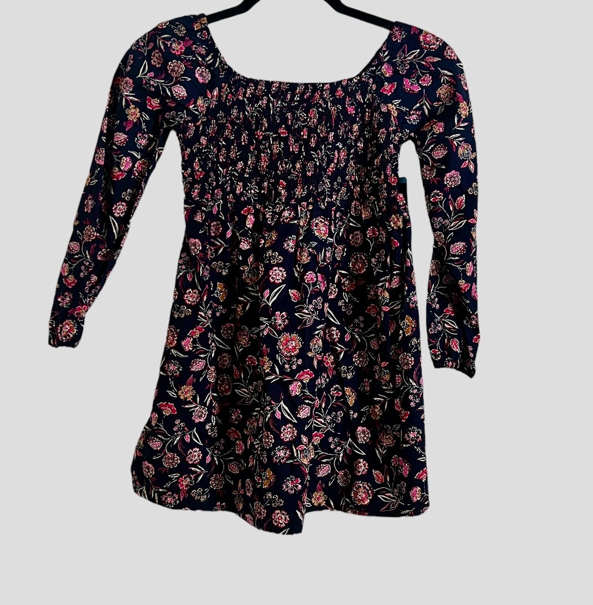 GAP Girls Small 6 6X Dress Long Sleeve Kids Floral Print Smock Easter  Spring NEW | eBay