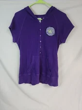 East Carolina University Women's Short Sleeve Hoodie Creative Apparel Concepts