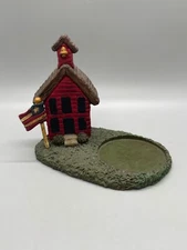 Blossom Bucket Suzi Skoglund Red House & Flag Figurine Candle Holder
