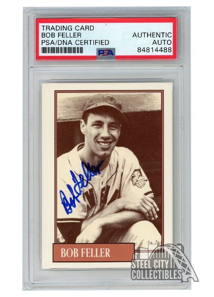Bob Feller Autographed Signed 1991 Homer's Classics Card #6 PSA/DNA 
