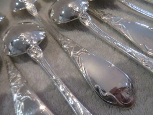 superb 12 tablespoons silver metal Boulenger tulips 21.7cm - Picture 1 of 11