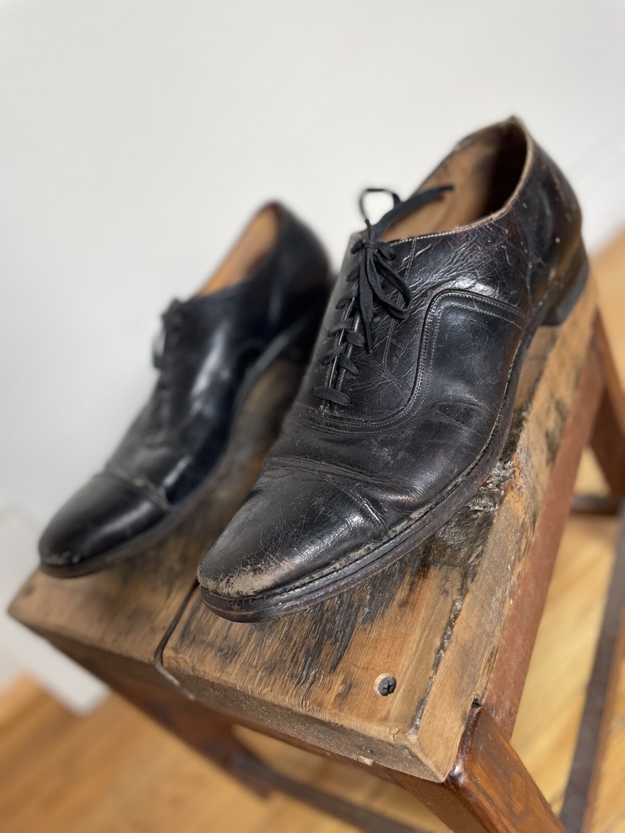 靴 50s Frank Brothers Spade sole Spectator Fine Vintage FRANK BROTHERS Spade Sole, Oxford Spectator: 42D/E