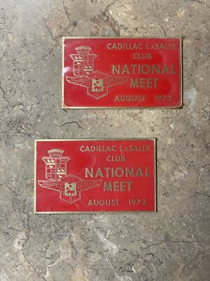 1973 Cadillac LaSalle Club Brass Tag NOS National Meet / Lot