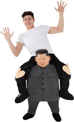 Kim John Un Huckepack Kostüm Erwachsene Damen Herren Karneval Faschingkostüm