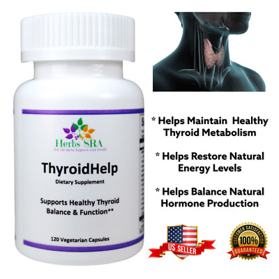 HEALTHY THYROID SUPPLEMENT, 120 Caps. Vitamins, Minerals, Amino Acids, Extracts.
