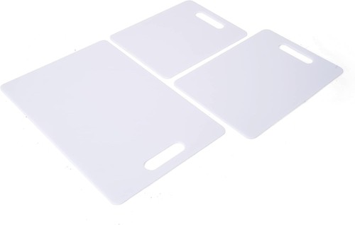 Farberware Plastic Cutting Board Set Dishwasher- Safe Poly Chopping Board for... - 第 1/10 張圖片