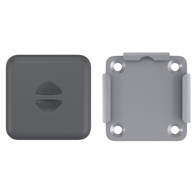 Bodenhalterung für Seitenmarkisen Metallplatte mit Kunststoff-Deckel ASG504Y01