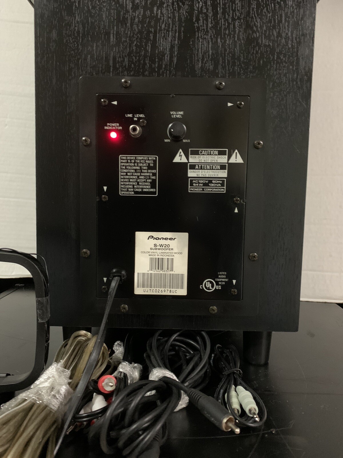 pioneer sw20 subwoofer