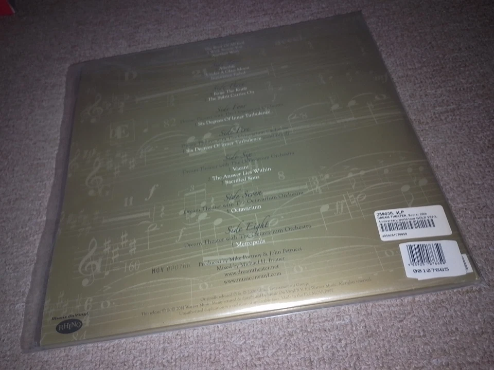 DREAM THEATER - SCORE - GOLD VINYL - 2014 - 4 LP'S -  TOP RAR - 2000 EX. - RAR - Bild 2 von 4