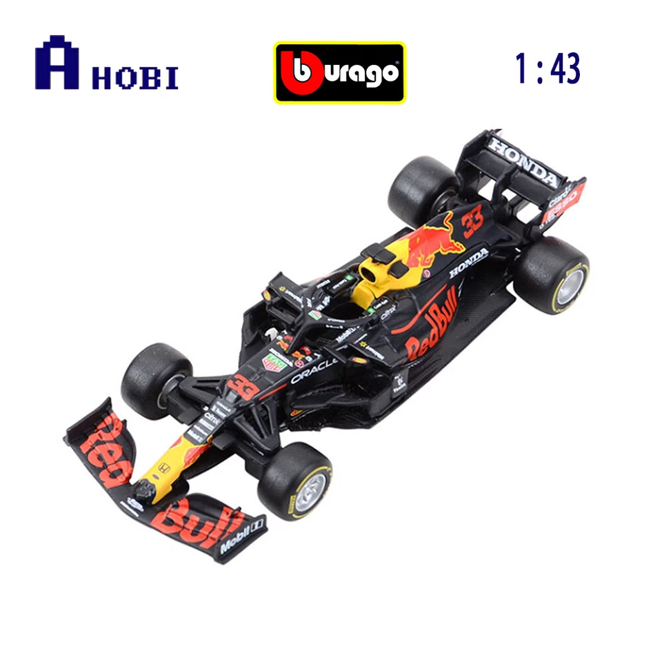 Bburago 1:43 Scale #33 2021 Red Bull Racing F-1 RB16B Verstappen Diecast Model