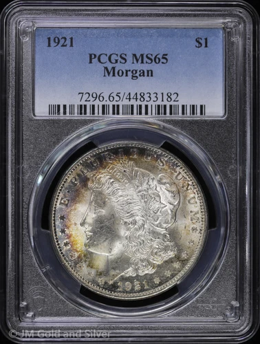 1921-P $1 Morgan Silver Dollar PCGS MS 65 | Uncirculated UNC BU