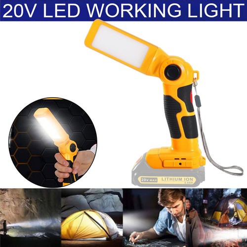 Rechargeable LED Work Light For DeWalt 18V/20V MAX Batteries - Cordless, Portable Light