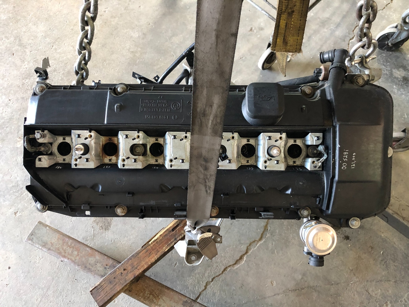 2000 BMW 528I E39 2.8L L6 RWD SEDAN 5AT GAS ENGINE MOTOR BLOCK 