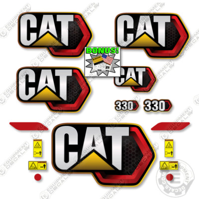 Fits Caterpillar 330 Decal Kit Next-Gen Excavator - 7 YEAR OUTDOOR 3M VINYL!