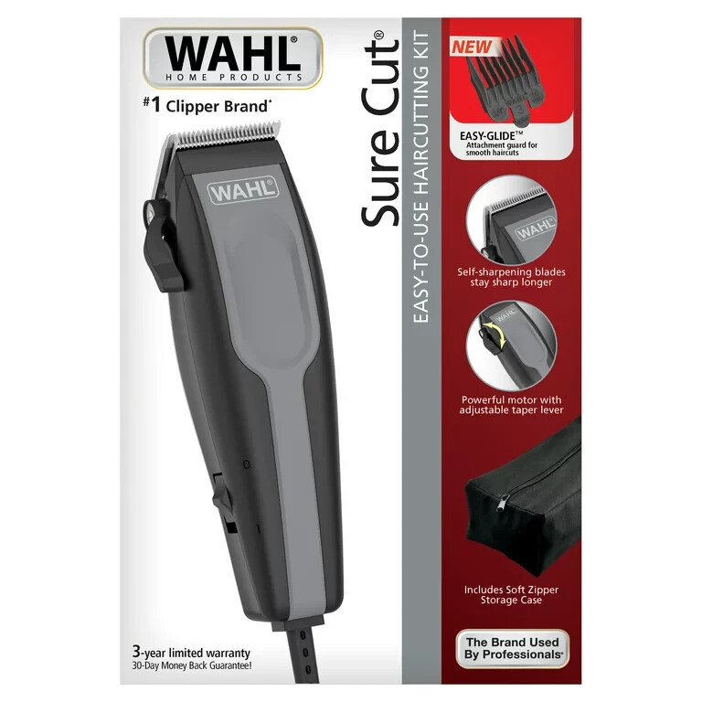 Wahl Sure Cut EASY-TO-USE HAIRCUTTING KIT Hair Clipper CORDED Self