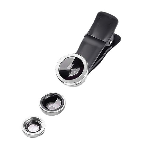 3 in 1 Clip On Camera Lens Kits Fish Eye+Wide Angle+Macro Lens for Cell Phone - Zdjęcie 25 z 27