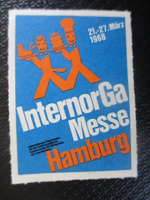 (10640) Reklamemarke - InternorGa Messe Hamburg 1968