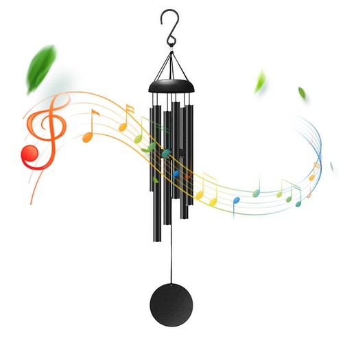 Wind Chimes Large Deep Tone Chapel Bells 6 Tubes Outdoor Garden Home Decor Gift - Foto 3 di 9