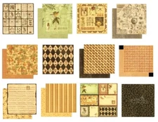 Graphic 45 Botanicabella 12 x 12 Cardstock PICK Antiquity Garden Butterfly Birds