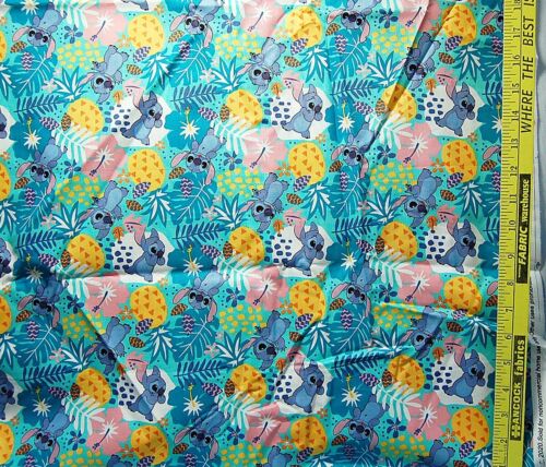 Cotton Fabric Lilo and Stitch "Stitch in the Jungle" Print-by the HALF YARD - Picture 4 of 4