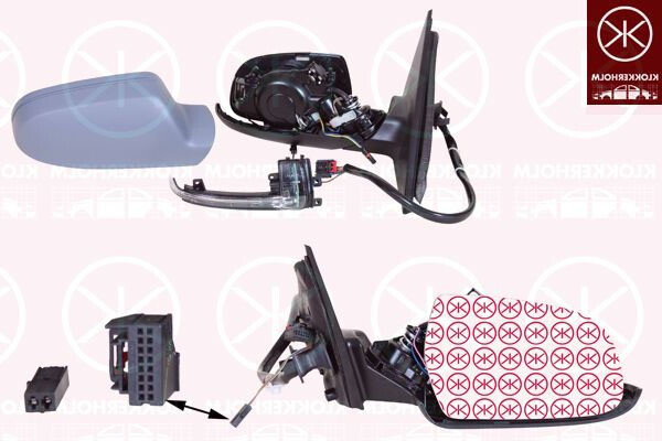 Neu Komplett AußEnspiegel - Rechts - Elektrisch - FüR Audi A4 B8 (8K2) 2007-2015-image