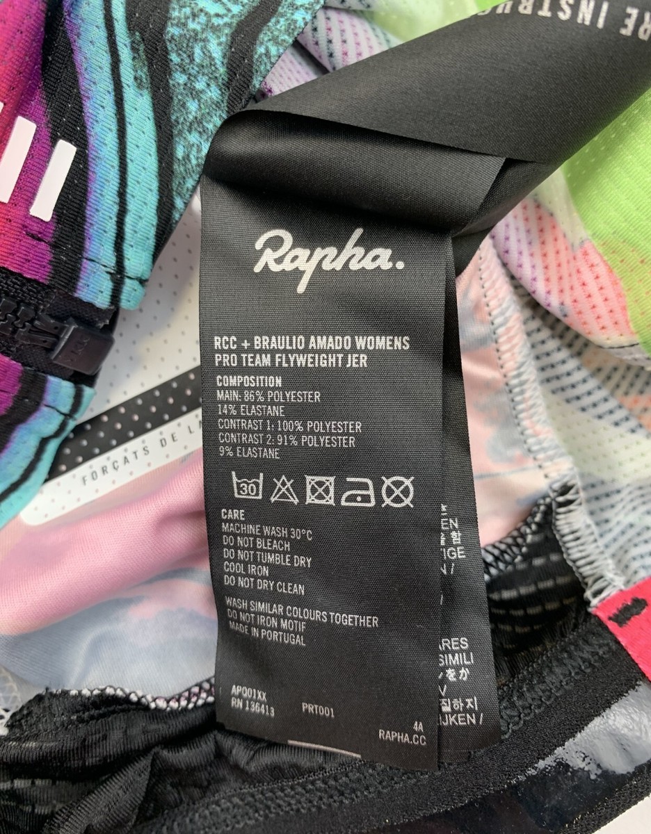 RAPHA RCC Braulio Amado Pro Team Flyweight Jersey Women's XS RAPHA RCC Braulio Amado Pro Team Flyweight Jersey Women's XS