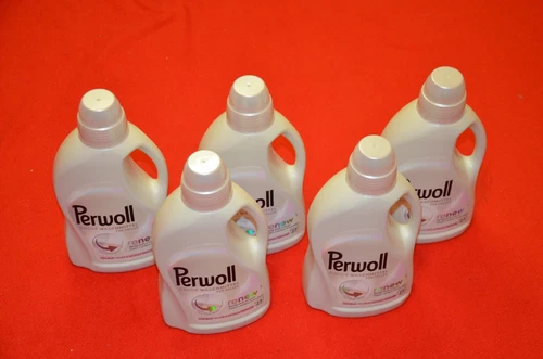 5 Flaschen Perwoll Renew Waschmittel + Waschmaschine + Pflege + flüssig + NEU