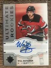 Will Butcher 2017-18 Ultimate Coll. 2007-08 Retro Ultimate Rookies Auto #095/299