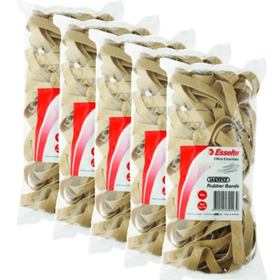 NEW 5x Esselte Superior Rubber Bands Size No.106 500g Bag Pack BULK