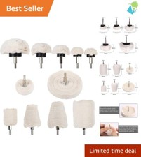 Professional Polishing Wheels for Drill - 11 Piece Cotton Buffing Set