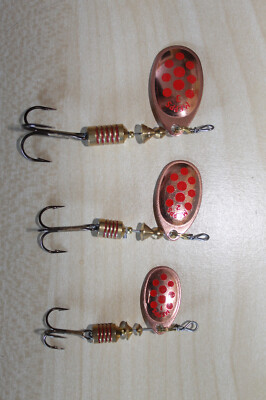 Mepps Aglia mit Punkten Copper / Red verschiedene Größen Forelle