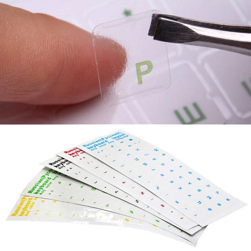 Russische Tastatur Layout Aufkleber Buchstaben Alphabet für Laptop Tablet PC - Bild 4 von 4