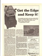 1982 Print Ad Signature Direct Get the Edge  Electric Wet Stone Grinder Sharpen