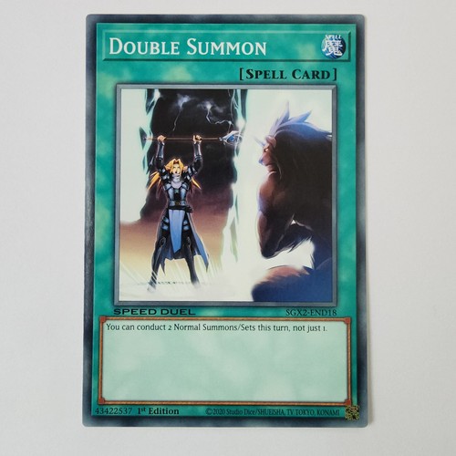 Double Summon - SGX2-END18 - NM - Common - 1st ed - Yugioh - Picture 1 of 2