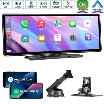 10.26'' Zoll Tragbarer Apple CarPlay und Android Auto Wireless Display Autoradio